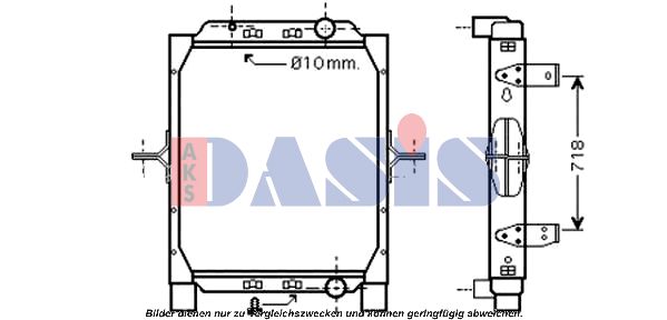 AKS DASIS Радиатор, охлаждение двигателя 390028N